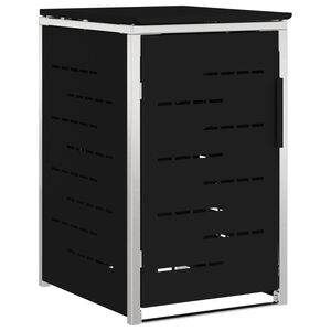 vidaXL Sopcontainerf&ouml;rvar for 1 Bin 240L Svart
