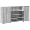 vidaXL Receptionsdisk gr&aring; sonoma 200x50x103,5 cm konstruerat tr&auml;