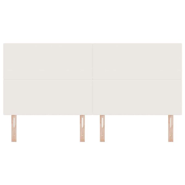 vidaXL Huvudgavel med huvudgavel Kr&auml;m 200 cm Konstl&auml;der