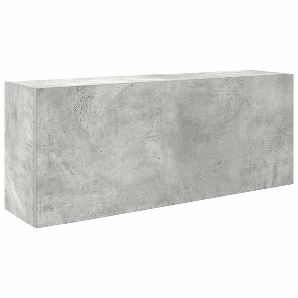 vidaXL Väggskåp för badrum betonggrå 100x25x40 cm konstruerat trä