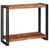 vidaXL Konsolbord Flerf&auml;rgsdesign 90 x 33 x 75 cm Solid &aring;tervunnen tr&auml;