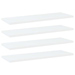 vidaXL Hyllplan 4 st vit 60x20x1,5 cm konstruerat tr&auml;
