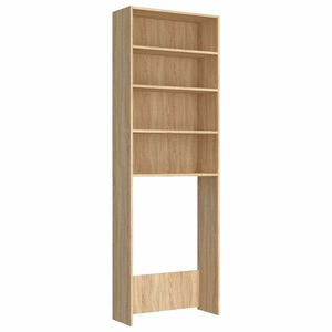 vidaXL Badrumssk&aring;p sonoma-ek 64x24x190 cm