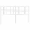 vidaXL Huvudgavel metall vit 150 cm
