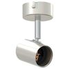 vidaXL Takspotlight med str&aring;lkastare Nickel 6,5 x 6 x 11,5 cm Metall