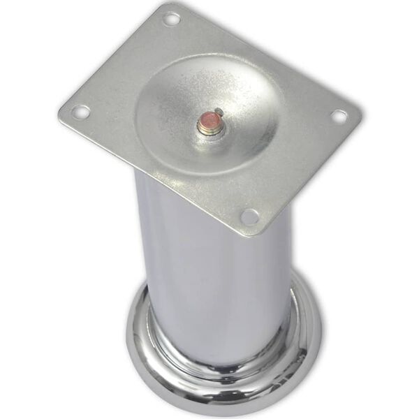 vidaXL Soffben 8 st rund krom 180 mm