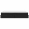 vidaXL Förvaringssäng med madrass Svart 140 x 200 cm Konstläder