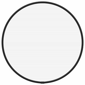 vidaXL V&auml;ggspegel svart &Oslash; 30 cm rund
