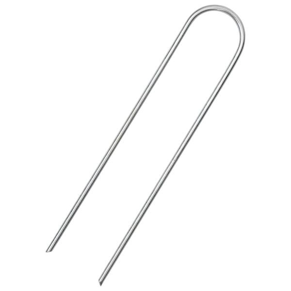 vidaXL Markpinne U-format 50 st 15x3,5 cm galvaniserat stål