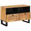 vidaXL TV-sk&aring;p med l&aring;da Brun 70 x 33 x 46 cm Massivt mangotr&auml;