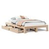 vidaXL S&auml;ngram utan madrass 120x190 cm massiv furu