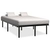 vidaXL S&auml;ngram utan madrass svart metall 140x200 cm