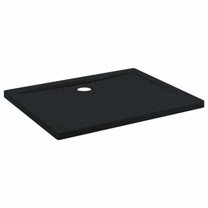 vidaXL Duschbas Tray med Prickar 100 x 80 x 4 cm ABS Svart