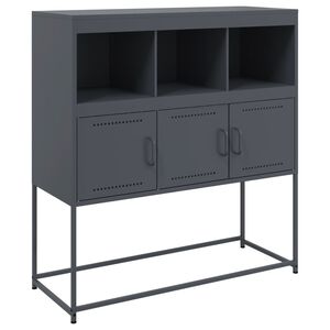 vidaXL Sk&auml;nk antracit 100,5x39x107 cm st&aring;l