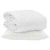 vidaXL Sommar Duvet med kudde 2 st Vit Mikrofiber