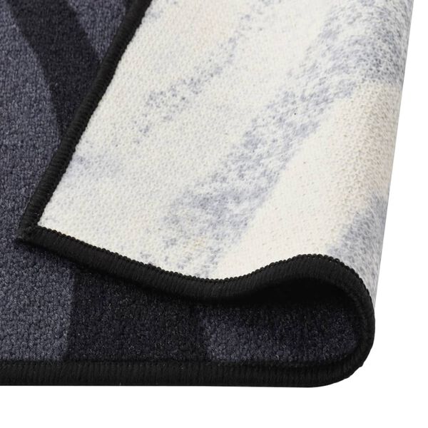 vidaXL G&aring;ngmatta svart 80x300 cm