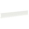 vidaXL Kant f&ouml;r gr&auml;smatta 30 st 102 x 15 x 4 cm St&aring;l Vit