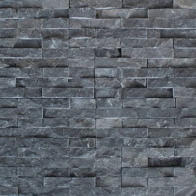 vidaXL Väggbeklädnad paneler 5 st svart marmor 0,5 m²