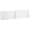 vidaXL St&ouml;dv&auml;gg 2 st 80 x 12 x 30 cm St&aring;l Vit