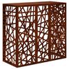 vidaXL T&auml;ckning f&ouml;r Luftkonditionering Rostig 110 x 50 x 105 cm