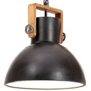 vidaXL H&auml;nglampa industriell 25 W svart rund 30 cm E27