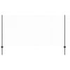 vidaXL Stängsel med stolpe Grå 1,2 x 100 m Stål och PVC