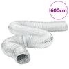 vidaXL Ventilationskanal aluminium 6 m &Oslash;10 cm