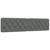 vidaXL Bed with Mattress Dark Grey 200x200 cm Fabric