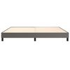 vidaXL Boxspring-s&auml;ngram gr&aring; 200x200 cm konstl&auml;der