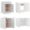 vidaXL Köksskåp set 4 delar Lyon vit konstruerat trä