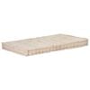 vidaXL Dyna till pallsoffa bomull 120x80x10 cm beige
