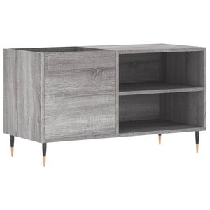 vidaXL Stereob&auml;nk gr&aring; sonoma 85x38x48 cm konstruerat tr&auml;