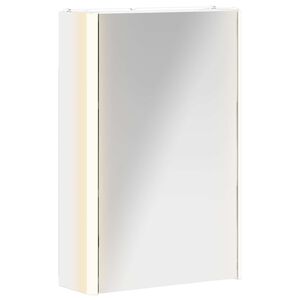 vidaXL Badrumsspegelsk&aring;p Vit 33 x 11,5 x 50 cm Konstruerat tr&auml;