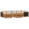 vidaXL Utomhussoffset 7 pcs Naturlig