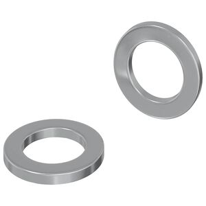 vidaXL Skivor 2 st Silver 10 x 10 x 1,2 mm St&aring;l