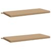 vidaXL B&auml;nk Kuddar SOEST 2 st 100% Polyester Sand 120 x 50 x 5 cm