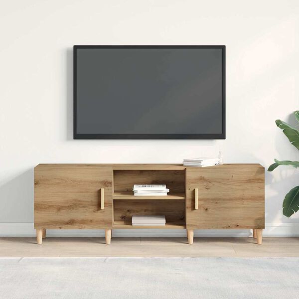 vidaXL TV-sk&aring;p artisan ek 150 x 30 x 50 cm Konstruerat tr&auml;