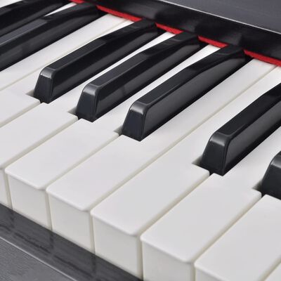 vidaXL Digitalpiano med pedaler och 88 tangenter Melaminbräda svart