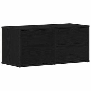 vidaXL TV-sk&aring;p 80 x 34 x 36 cm Svart Ek Konstruerat tr&auml;