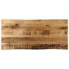 vidaXL Bordsskiva 80x40x3,8 cm levande kant massivt grovt mangotr&auml;