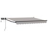 vidaXL Manuell utdragbar markis med LED-lampor 3 x 2,5 m