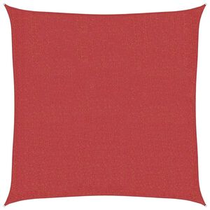 vidaXL Solsegel 160 g/m&sup2; r&ouml;d 2,5x2,5 m HDPE