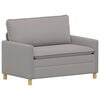 vidaXL Soffa Ljusgr&aring; 126 x 81 x 87,5 cm Tyg
