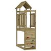 vidaXL Lekstapel Brun 53 x 110,5 x 214 cm Massiv Impregnerat Tr&auml;