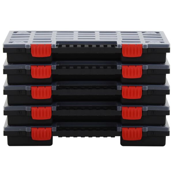 vidaXL Sortimentl&aring;dor 10 st 40x30x5 cm polypropen