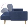 vidaXL B&auml;ddsoffa 2-sits bl&aring; tyg
