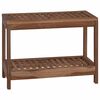 vidaXL Badrum Sidobord Naturlig 60 x 30 x 45 cm Massivt teaktr&auml;