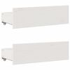 vidaXL Sängram utan madrass med lådor vit 90x190 cm massiv furu