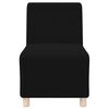vidaXL Modulsofa utan armst&ouml;d 3 pcs Svart 55 x 74 x 82 cm