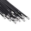 vidaXL Kabelbindare 25 st 4,6 x 450 mm Svart